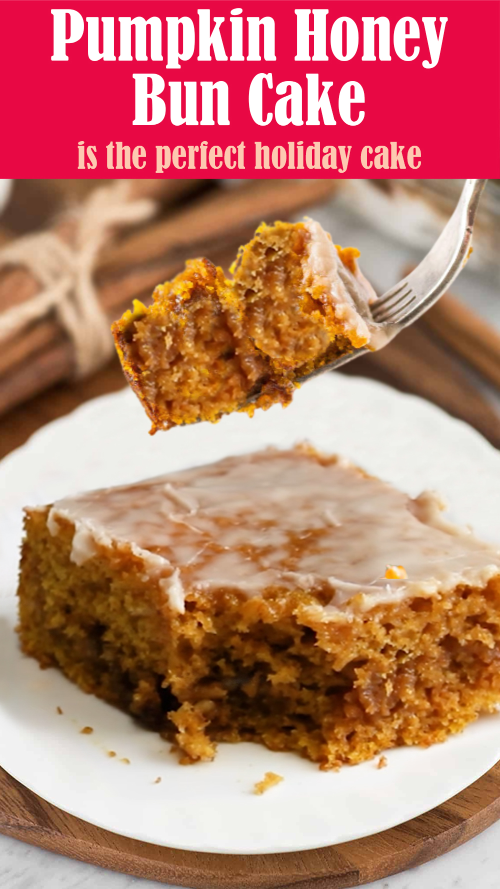 EASY Pumpkin Honey Bun Cake Recipe