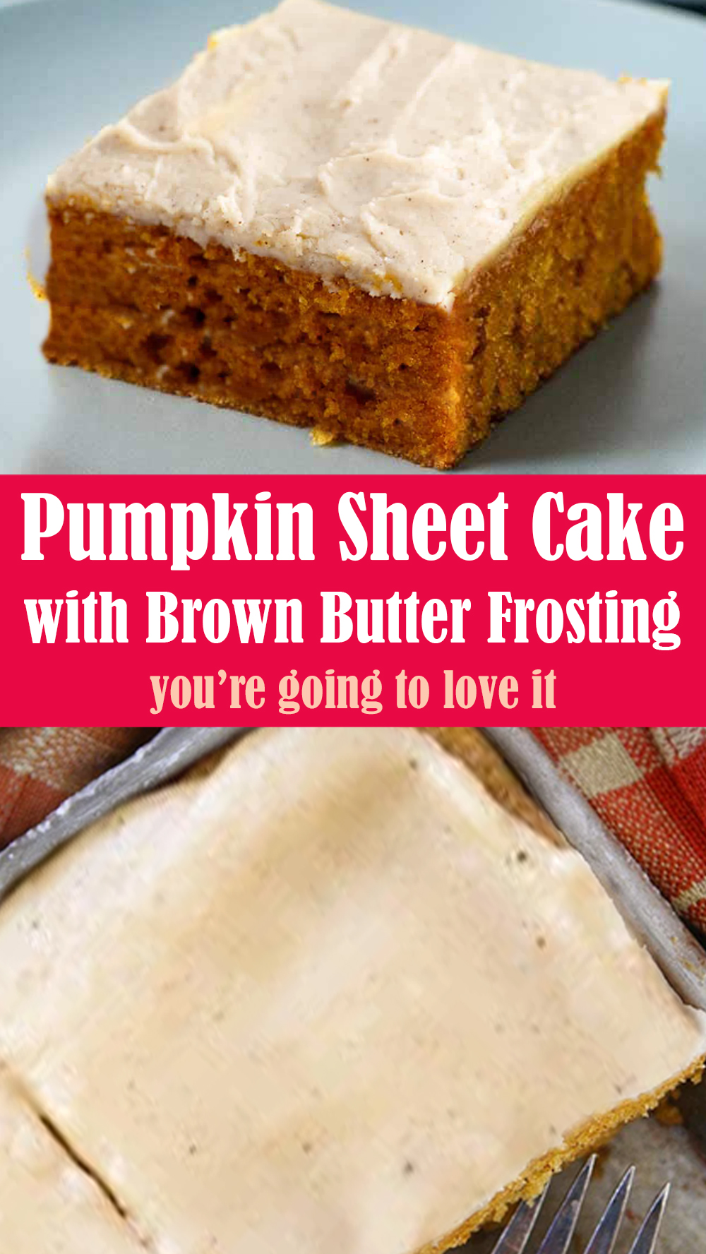 Pumpkin Sheet Cake with Brown Butter Frosting Recipe