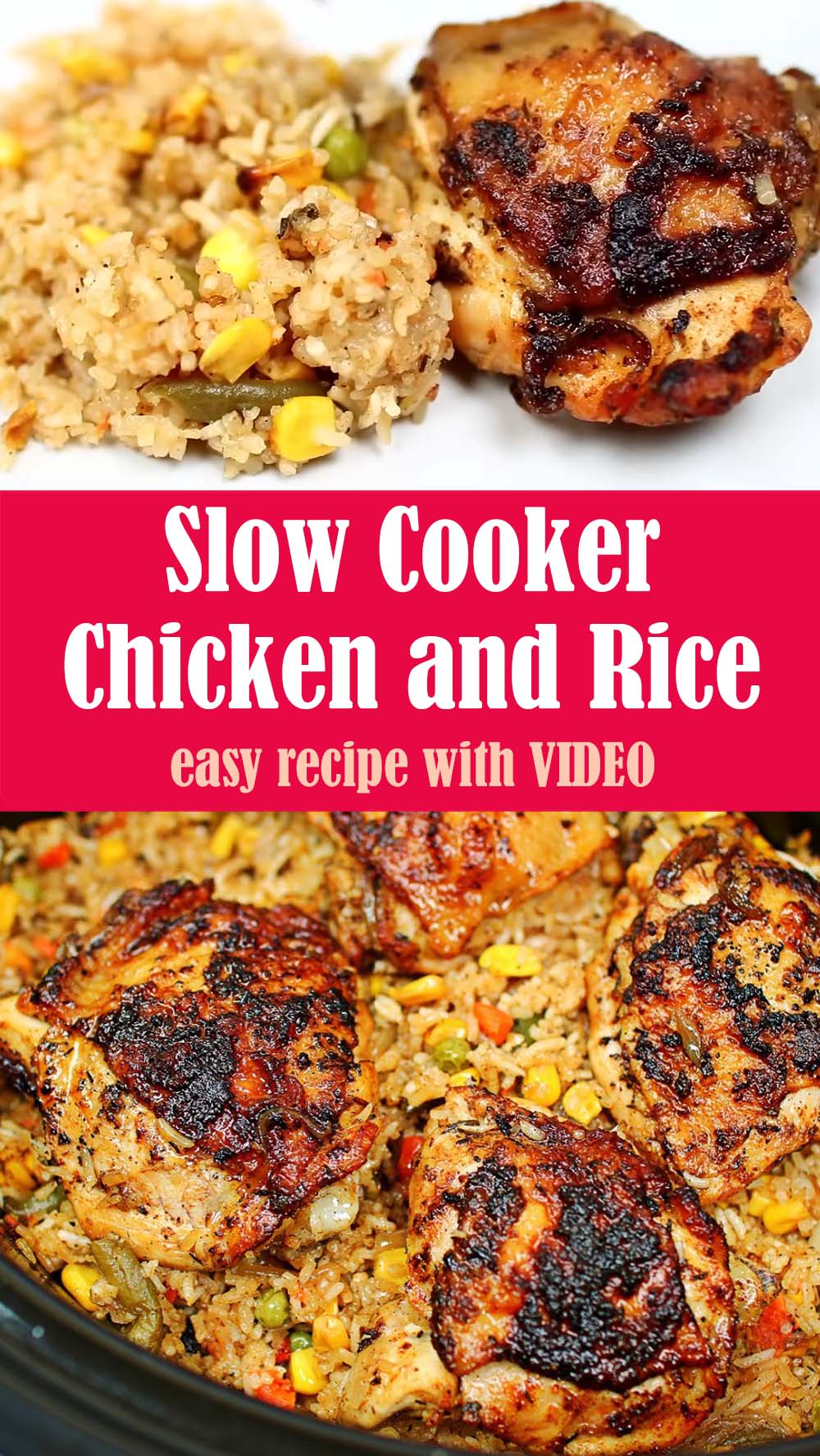 Slow Cooker Chicken and Rice Recipe
