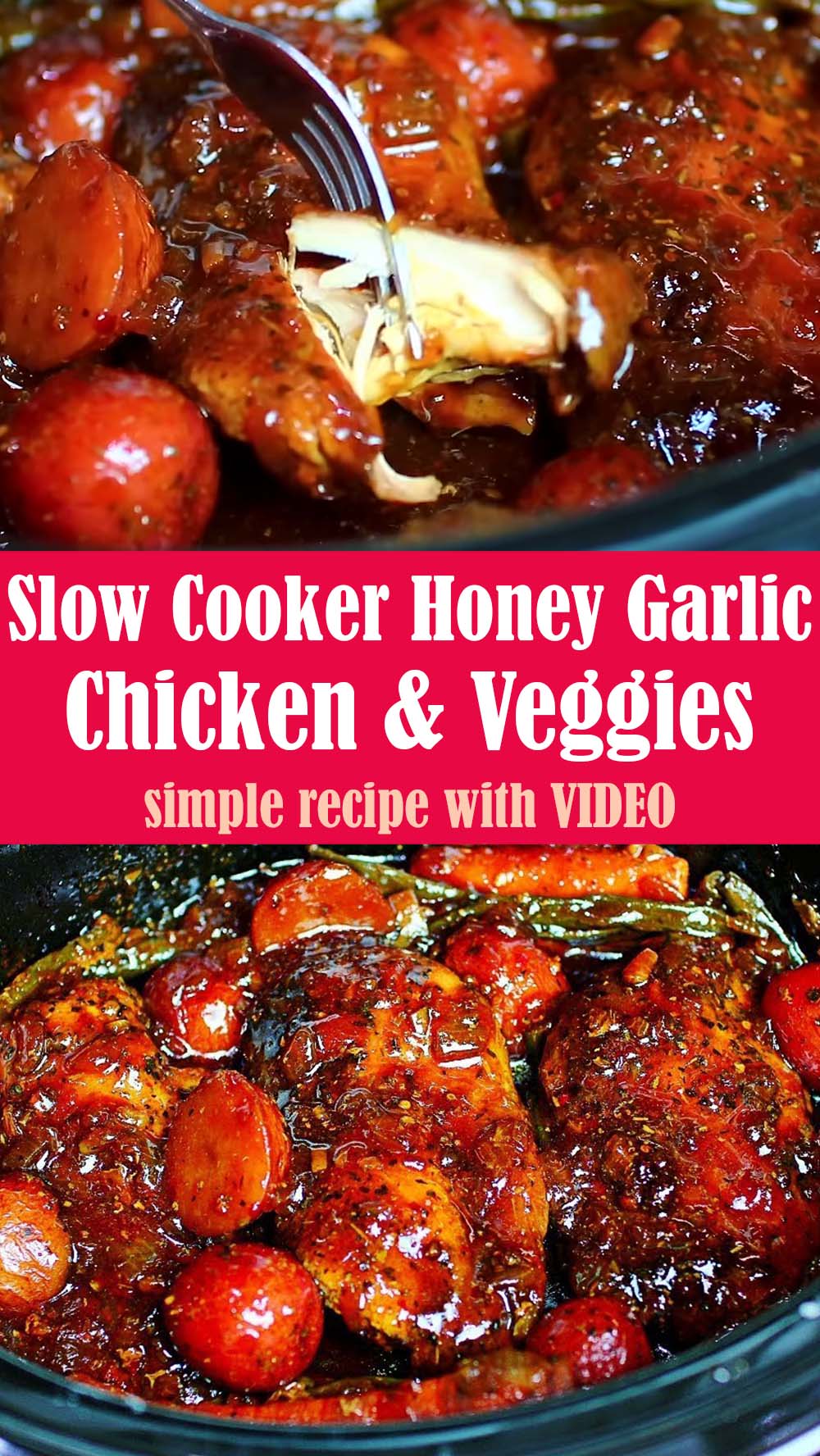Slow Cooker Honey Garlic Chicken and Veggies Recipe