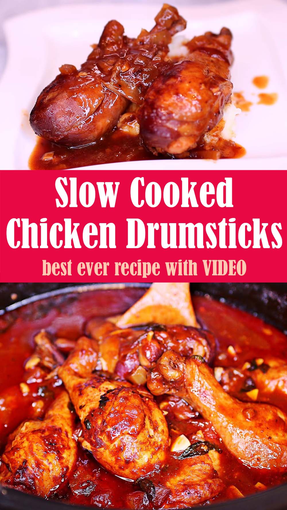 Delicious Slow Cooked Chicken Drumsticks