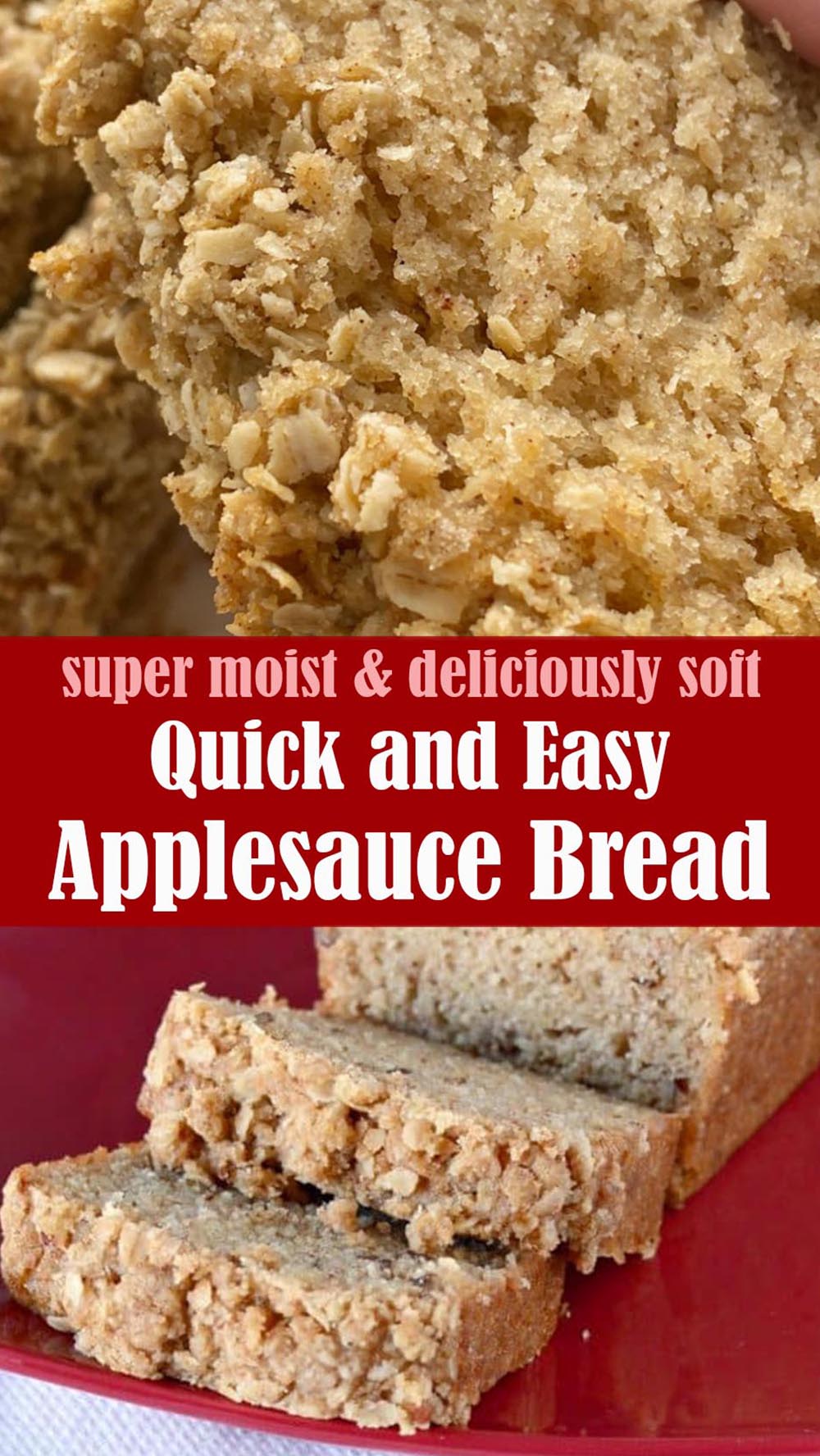 Quick and Easy Applesauce Bread