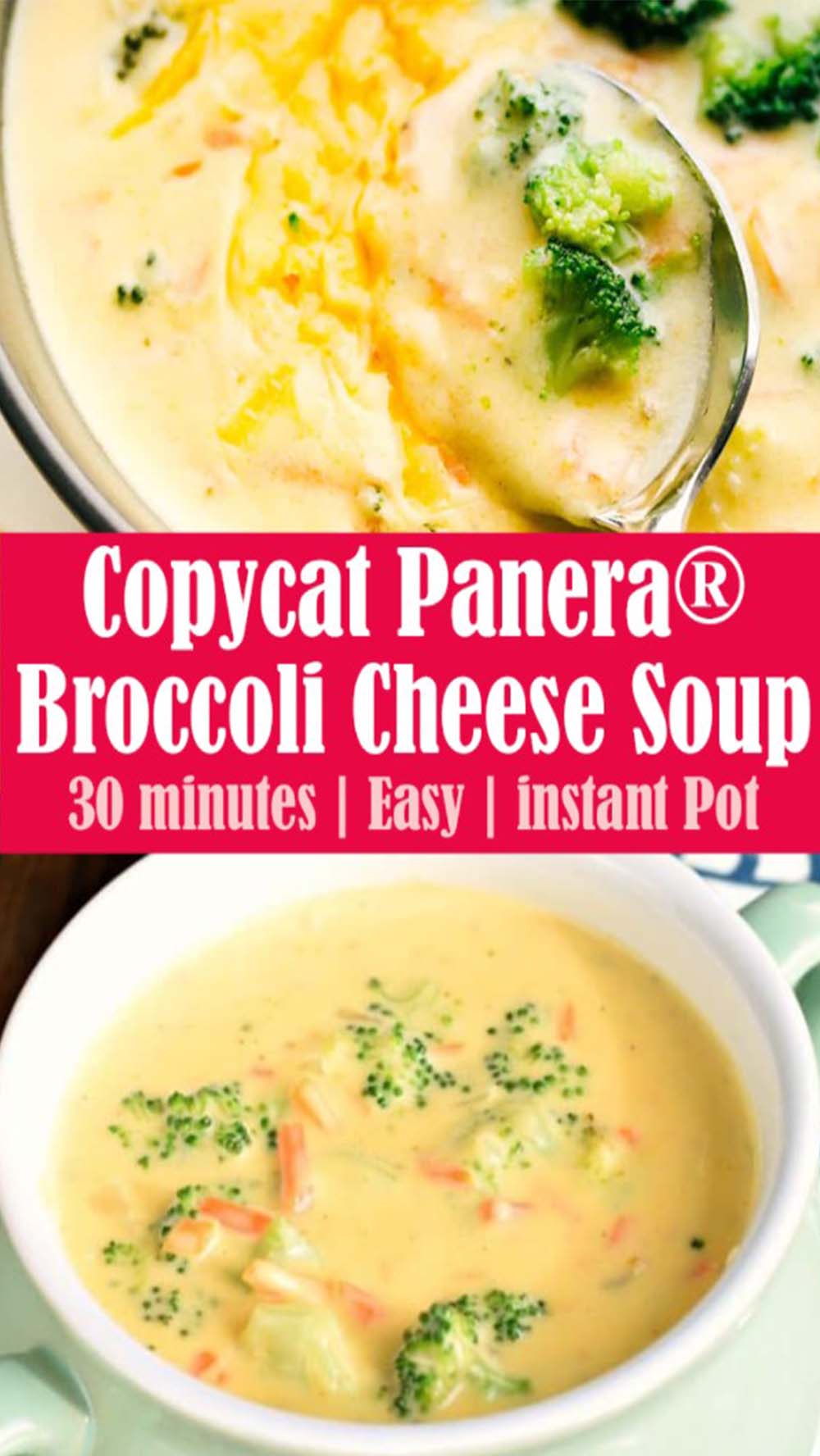 Copycat Panera® Broccoli Cheese Soup Recipe