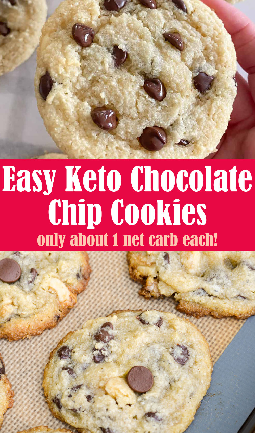 Easy Keto Chocolate Chip Cookies