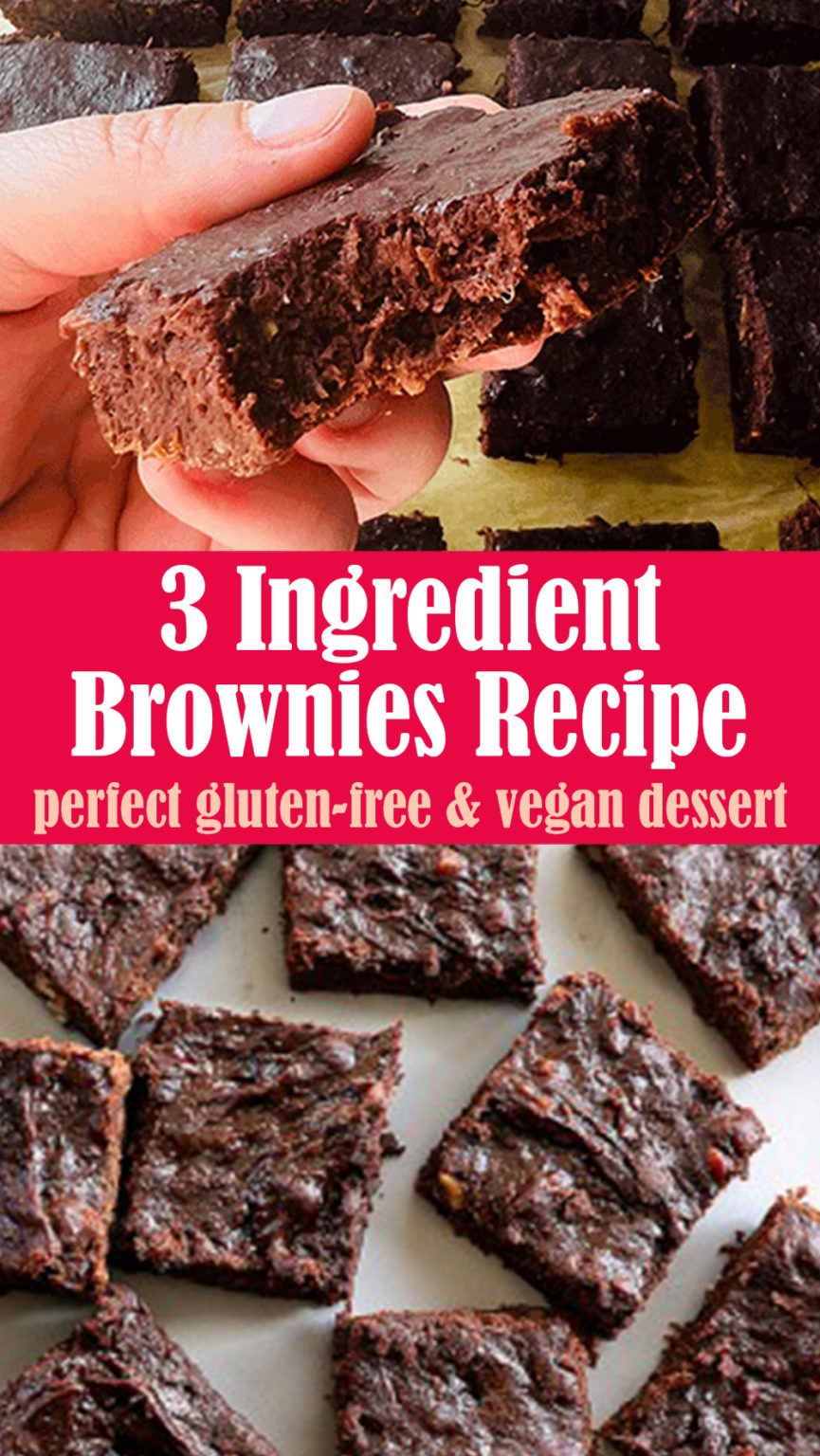 Easy 3 Ingredient Brownies Easy 3 Ingredient Brownies