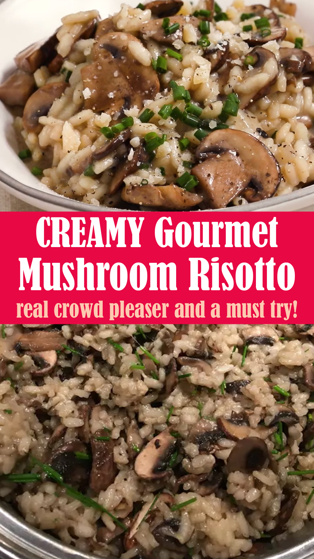 CREAMY Gourmet Mushroom Risotto