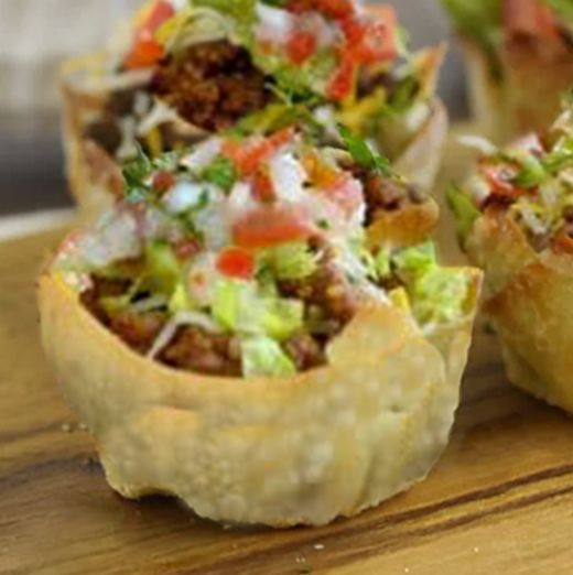 EASY 30 Minute Taco Salad Cups