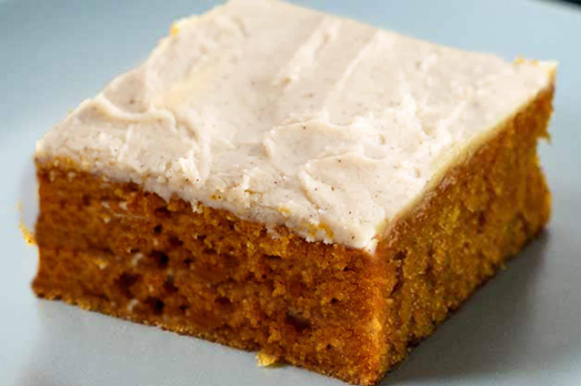Pumpkin Sheet Cake with Brown Butter Frosting Recipe