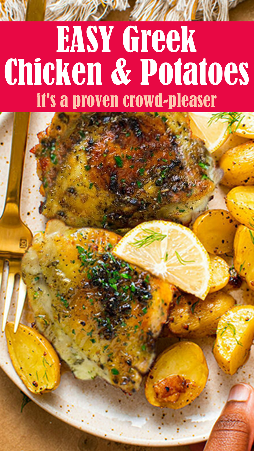 EASY Greek Chicken and Potatoes