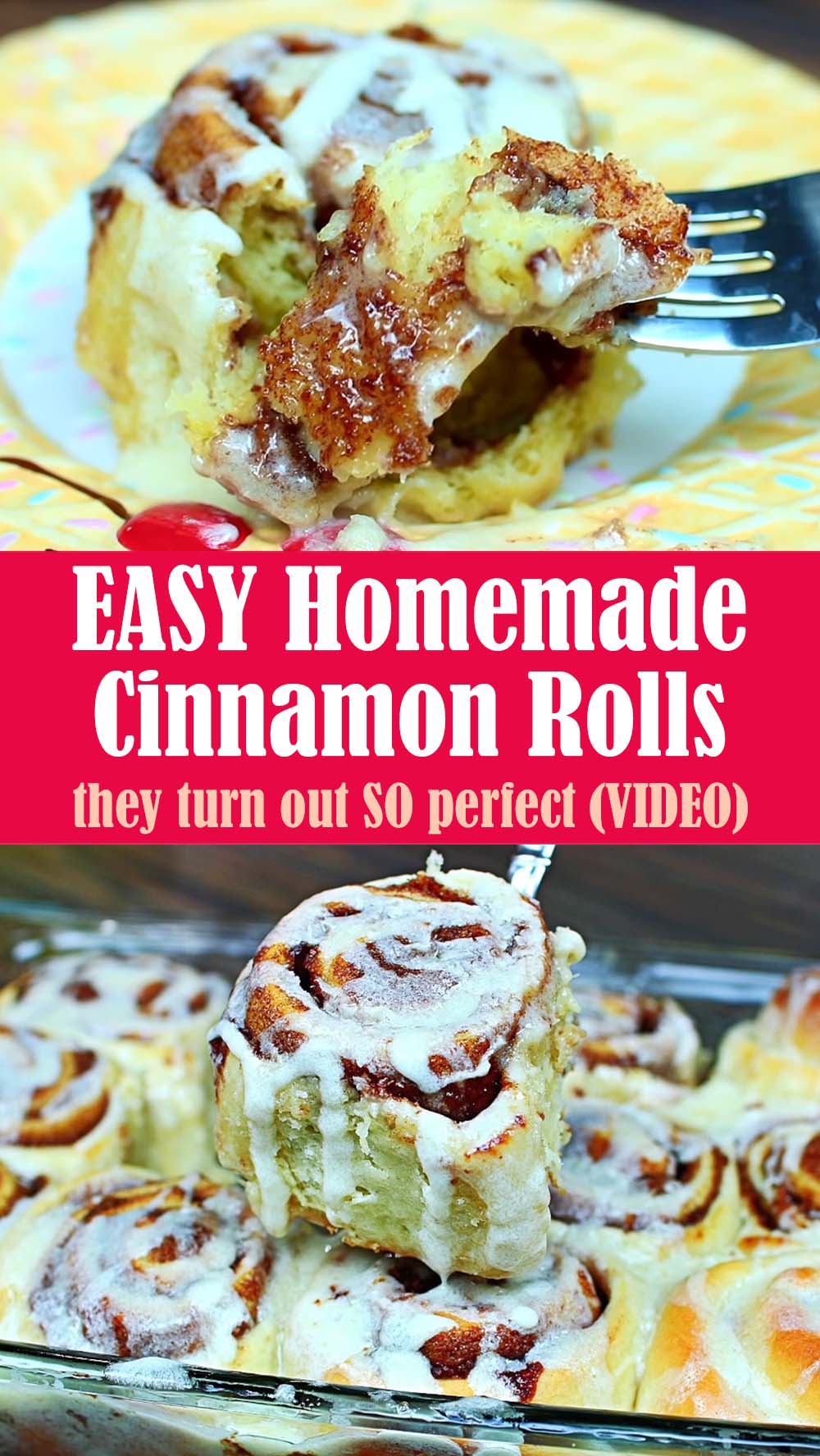 EASY Homemade Cinnamon Rolls Recipe 1