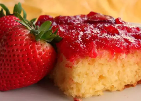 Fresh Strawberry Upside Down Cake Recipe – Mother’s Day Cake