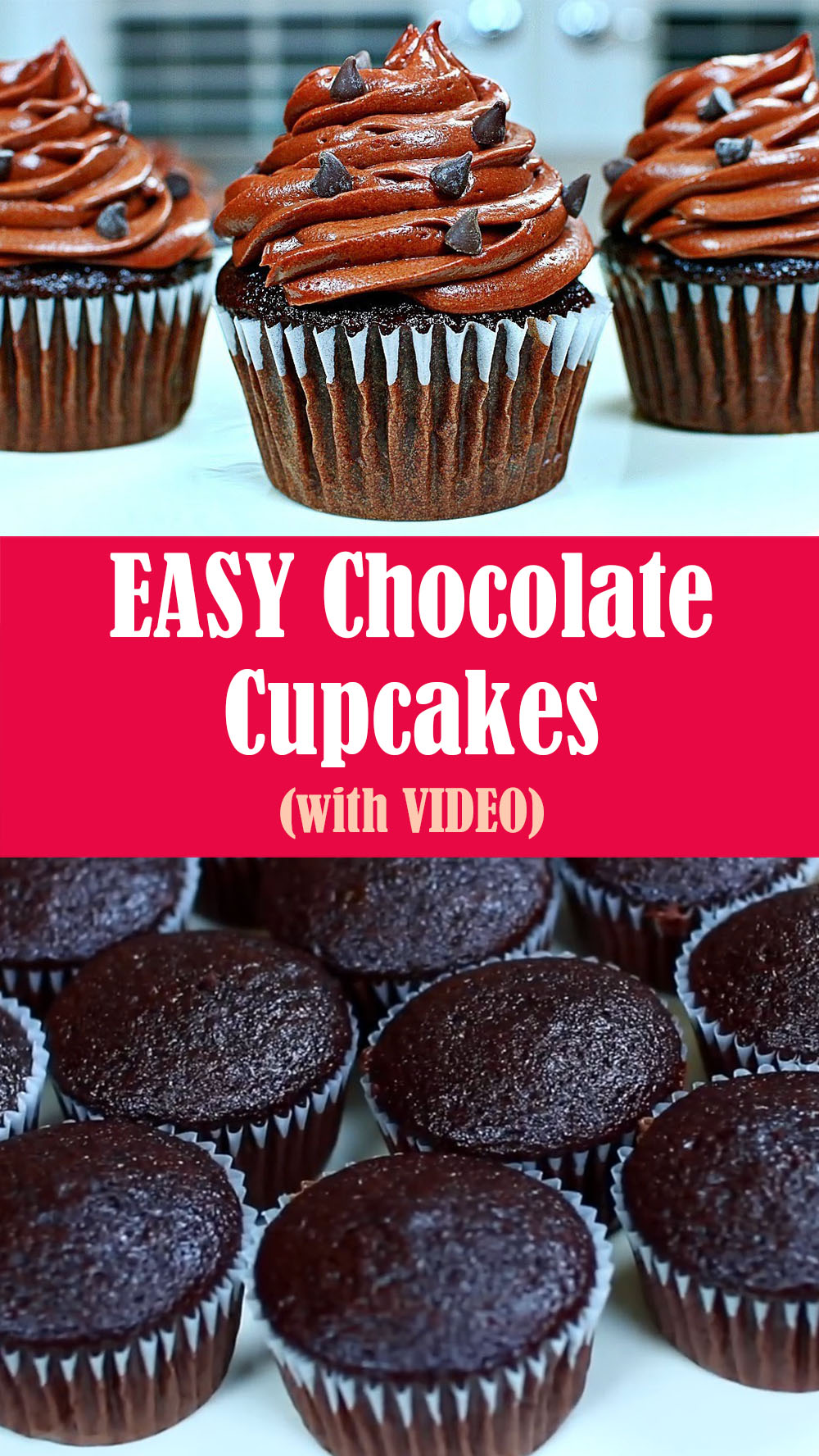 EASY Chocolate Cupcakes Recipe